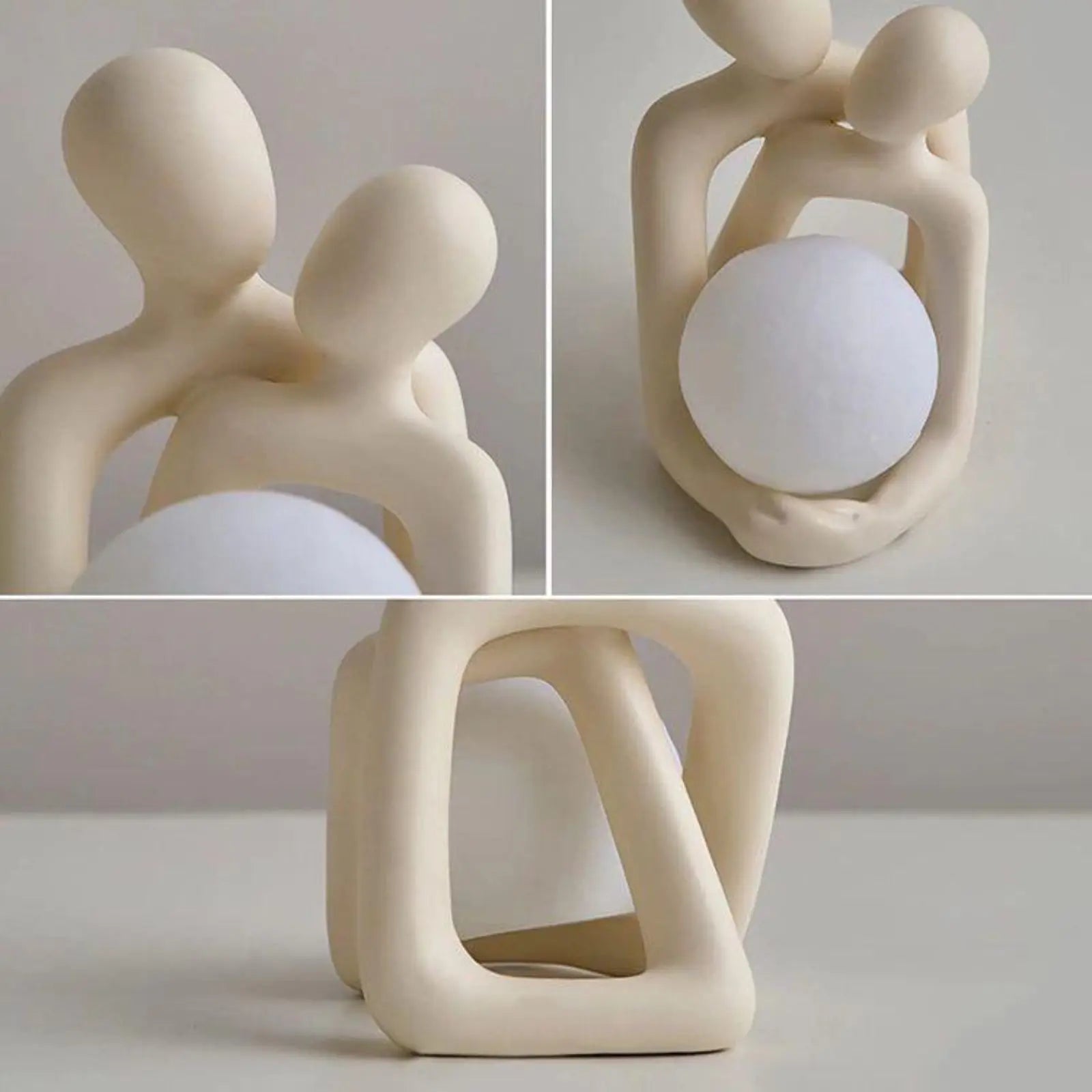 Resin statue of a couple in love
