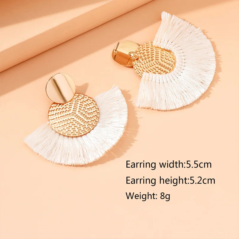 Fringed earrings
