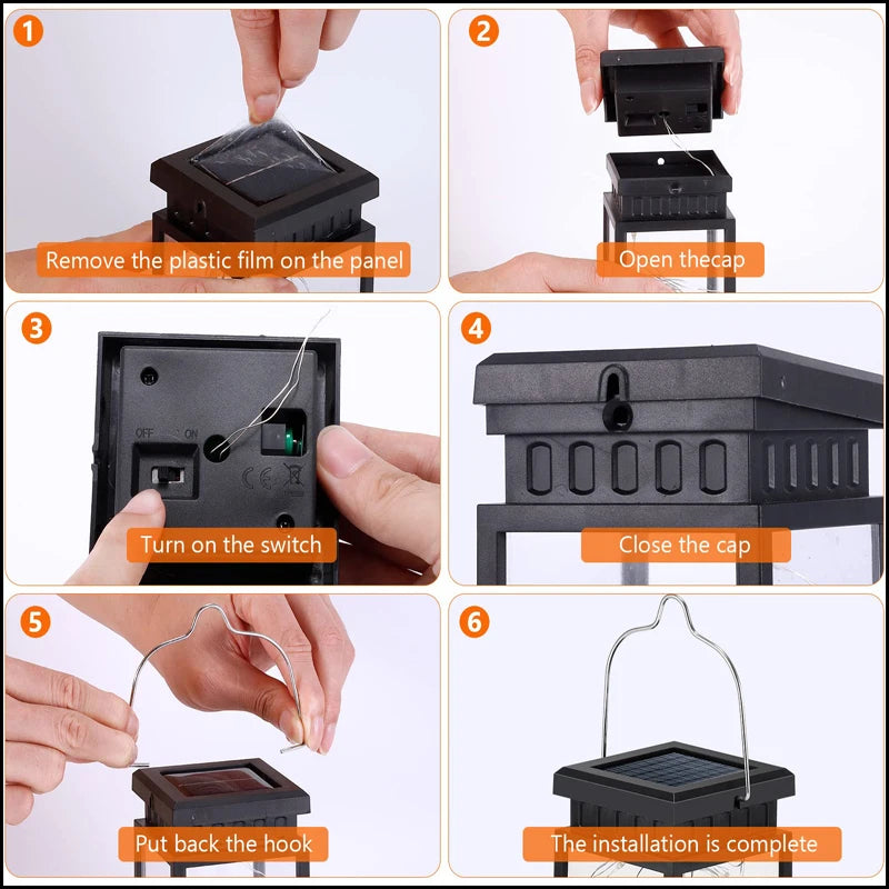 Garden lighting with solar LED lights