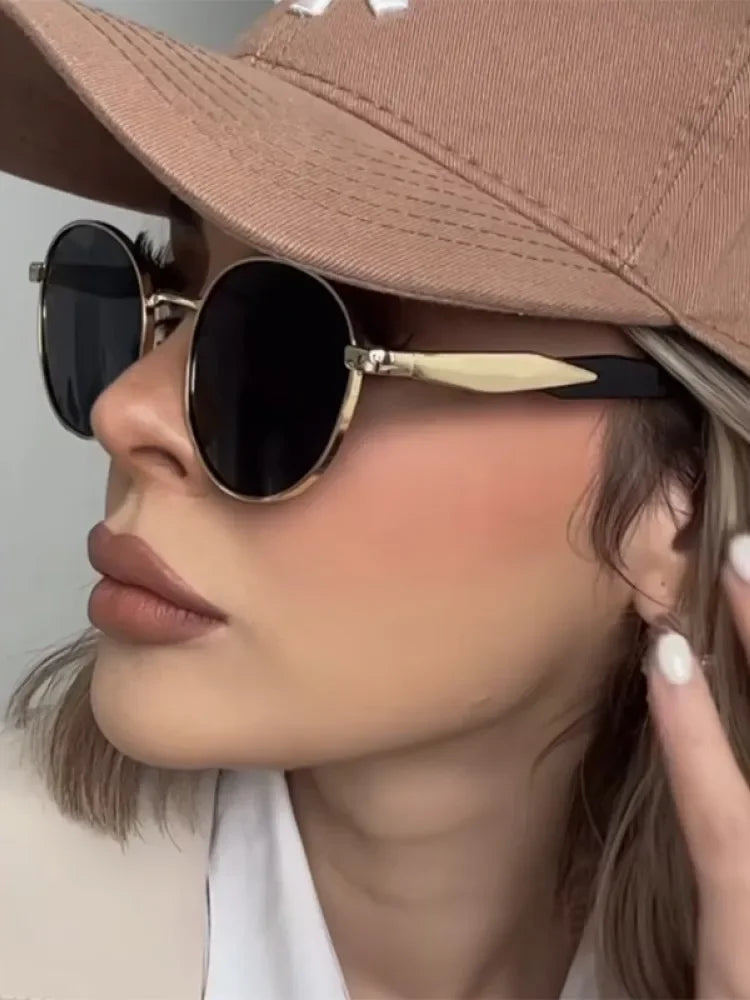 Vintage round metal sunglasses