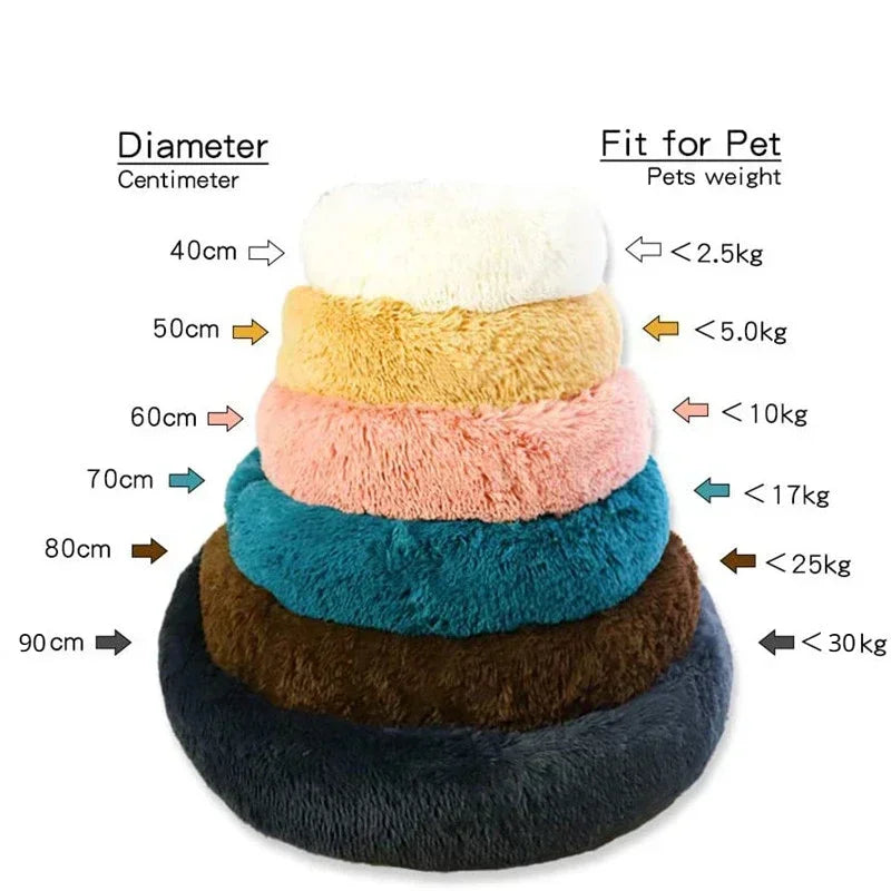 Super soft round pet bed