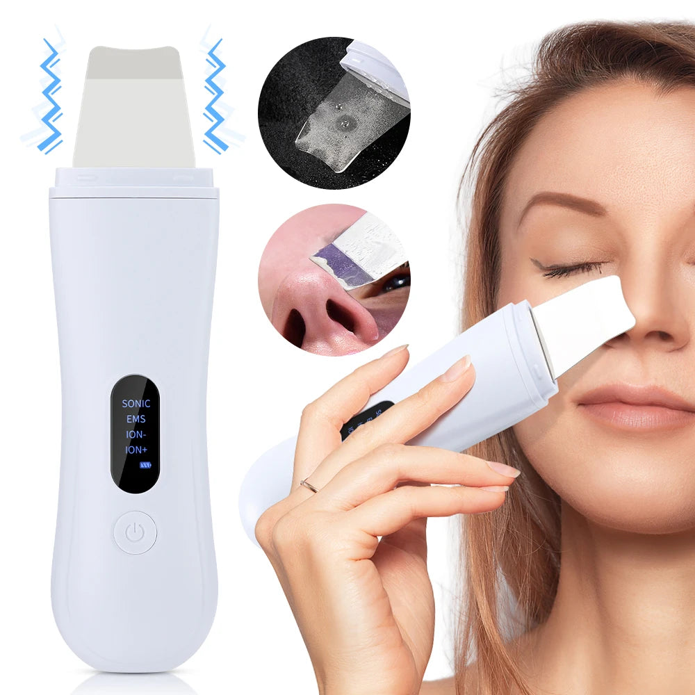 Deep Cleansing EMS Ultrasonic Skin Scrubber