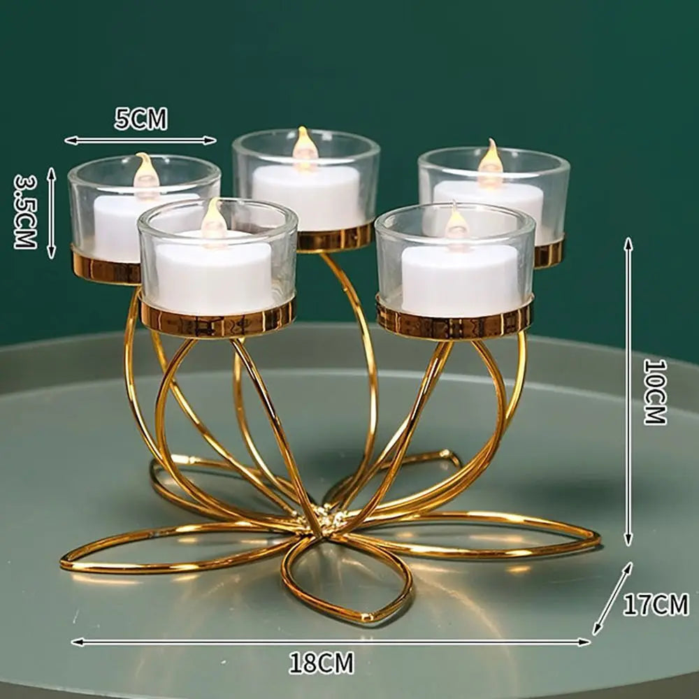 Retro metal candle holder