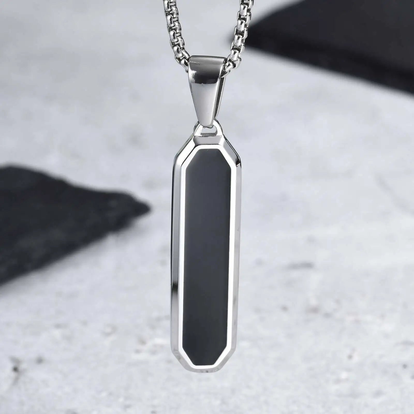 Casual Mens Geometric Square Necklaces