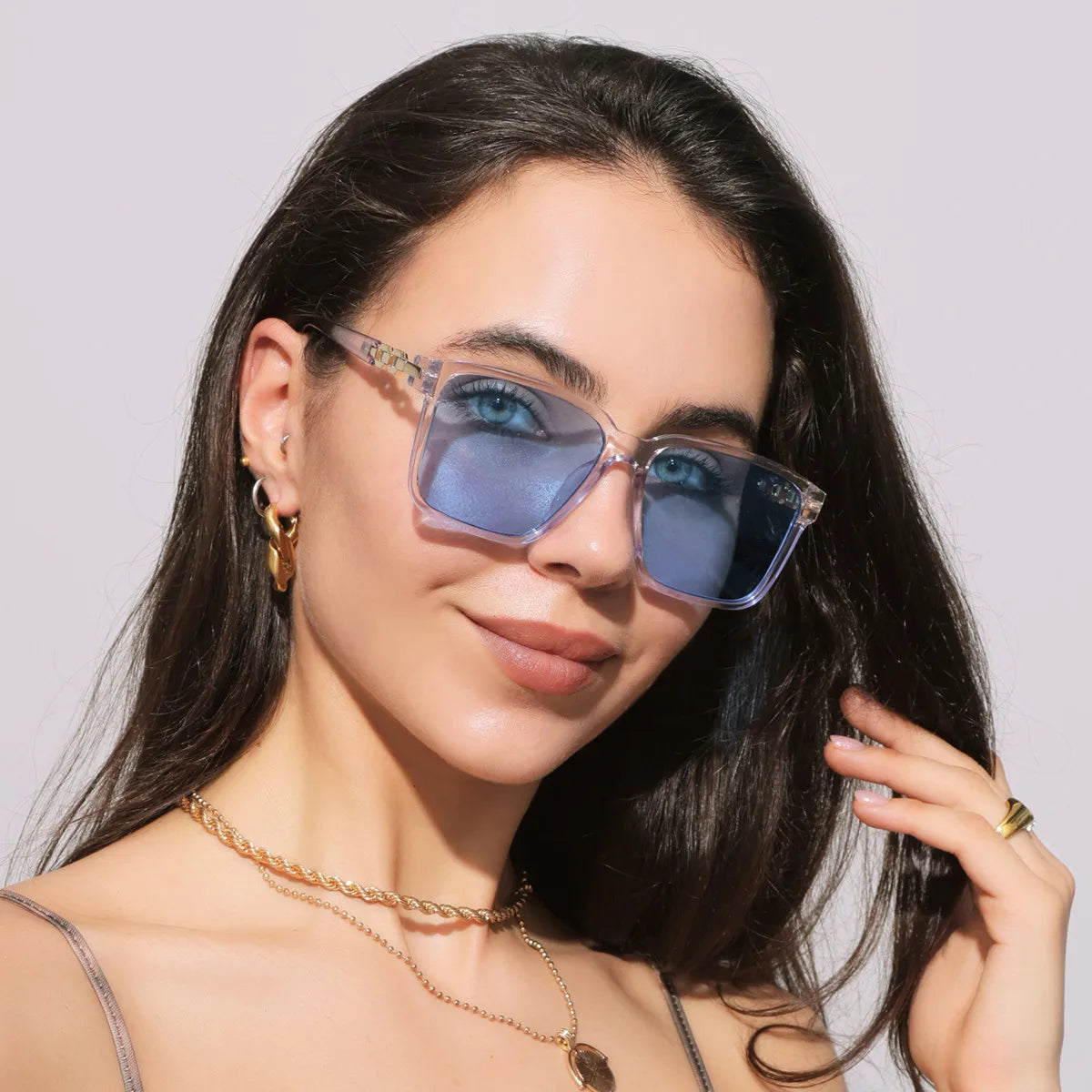 Fashionable square style women's sunglasses
