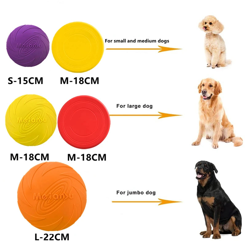 OUZEY Bite Resistant Flying Disc for Dogs