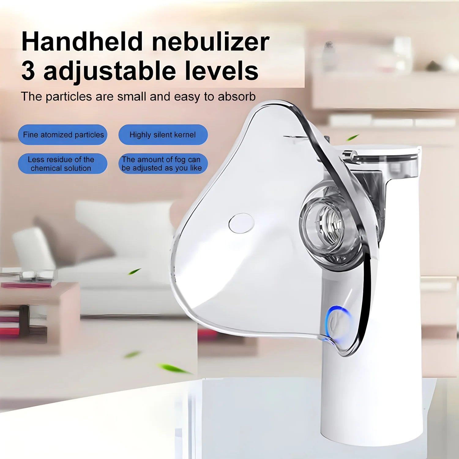 Portable silent medical nebulizer