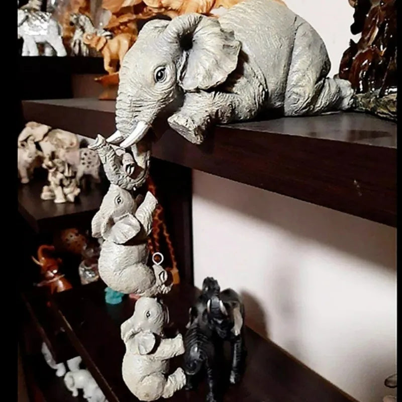Cute baby elephant doll decoration