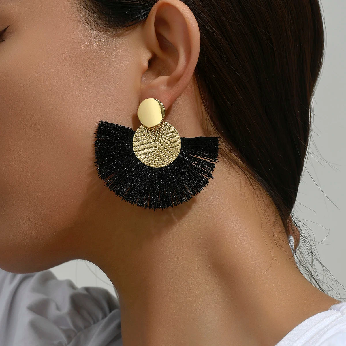 Fringed earrings