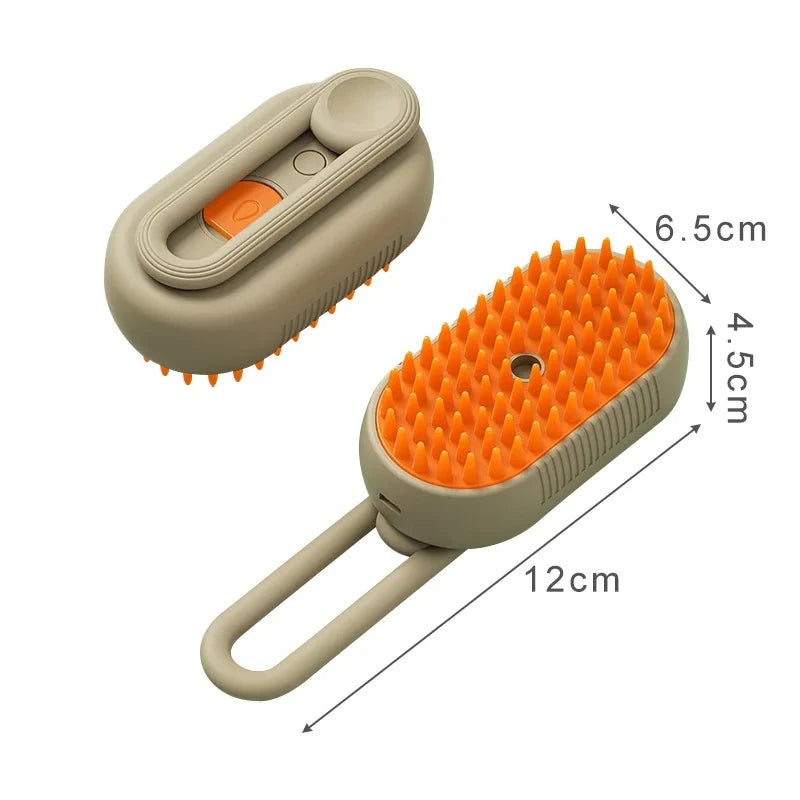 3-in-1 Electric Cat Bath Brush with Water Spray
