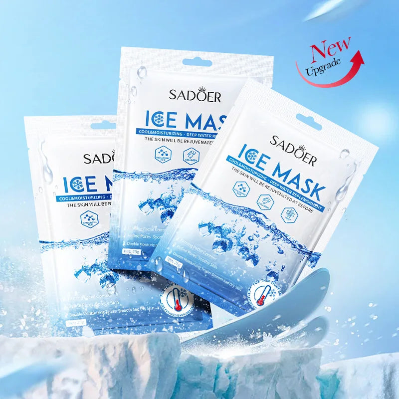 Ice masks for deep hydration and illumination