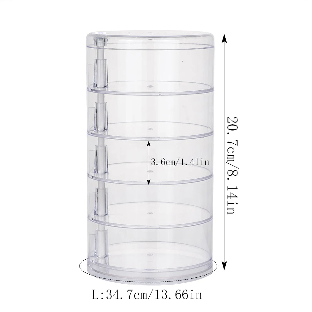 Rotating jewelry storage box