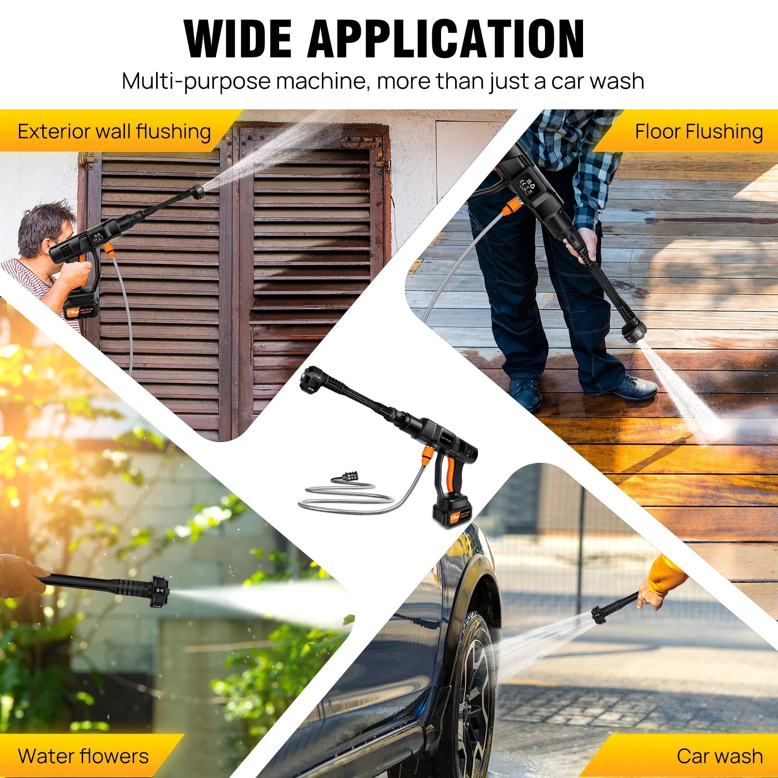 6 IN 1 Brushless Electric High Pressure Washer