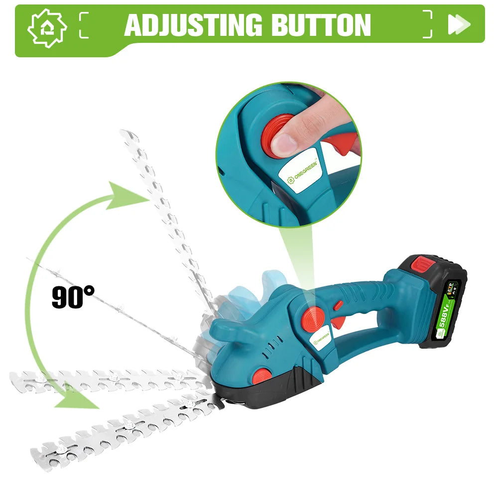 3-in-1 Telescopic Electric Hedge Trimmer