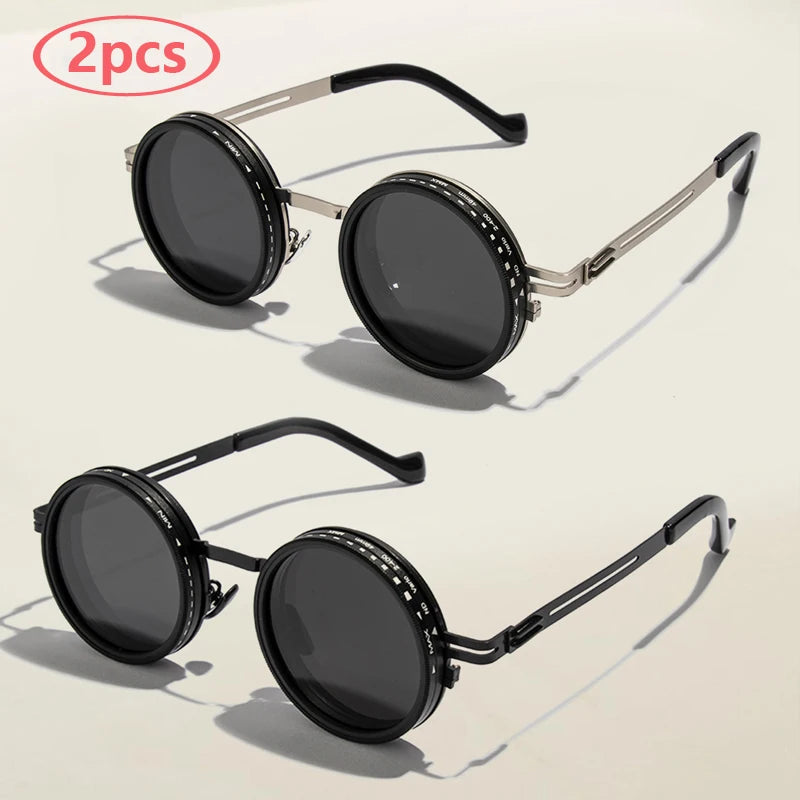 ND9 Polarized Round Sunglasses