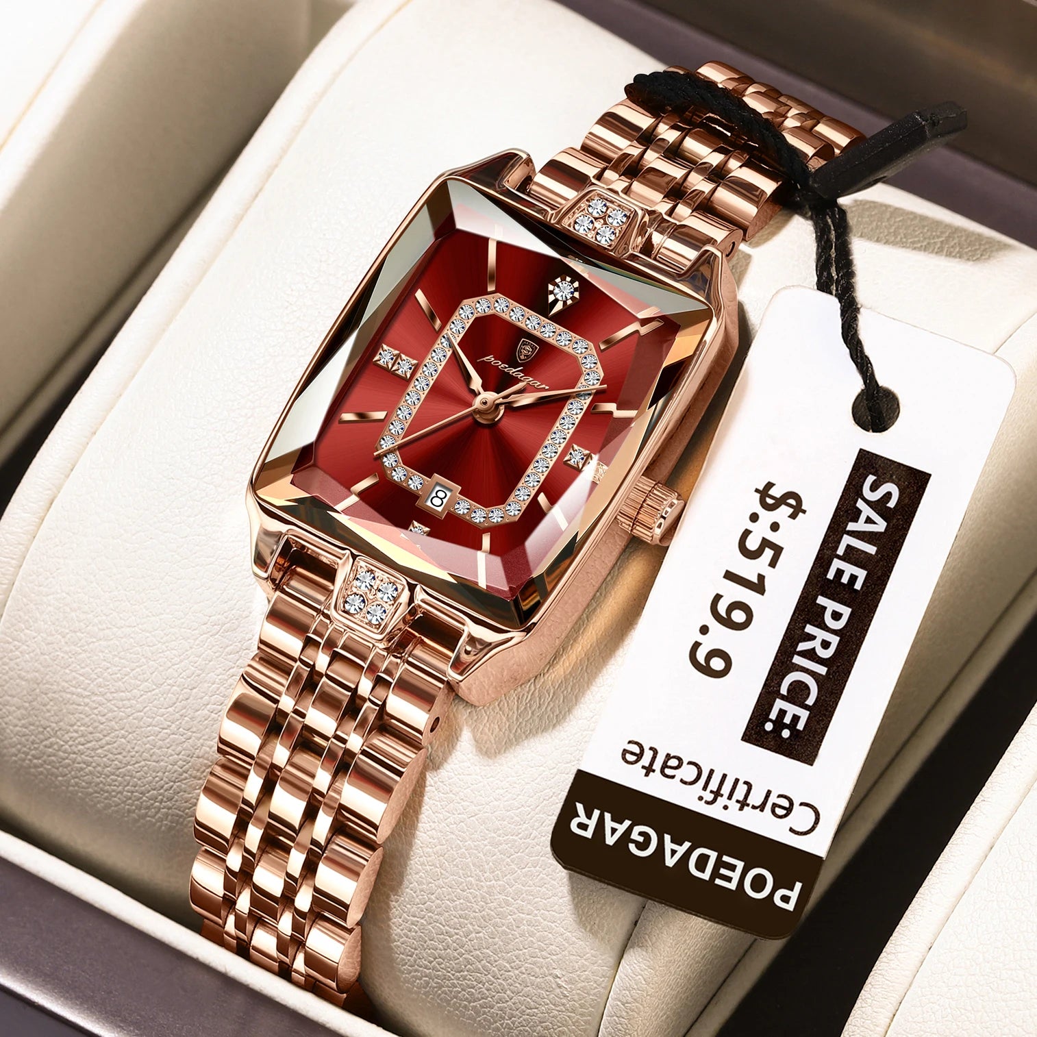 POEDAGAR Luxury Watch For Woman