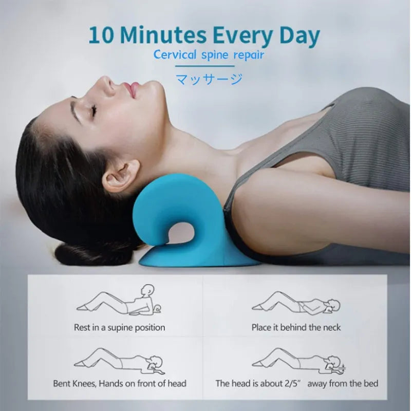 Chiropractic pillow for pain relief and cervical alignment