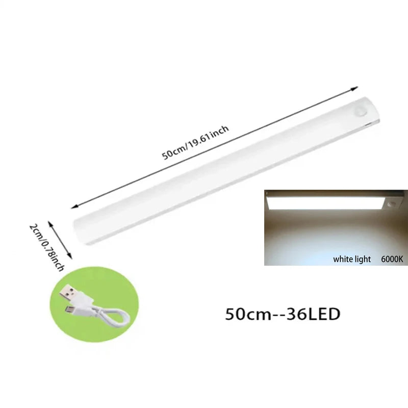 LED light with motion sensor for cabinets