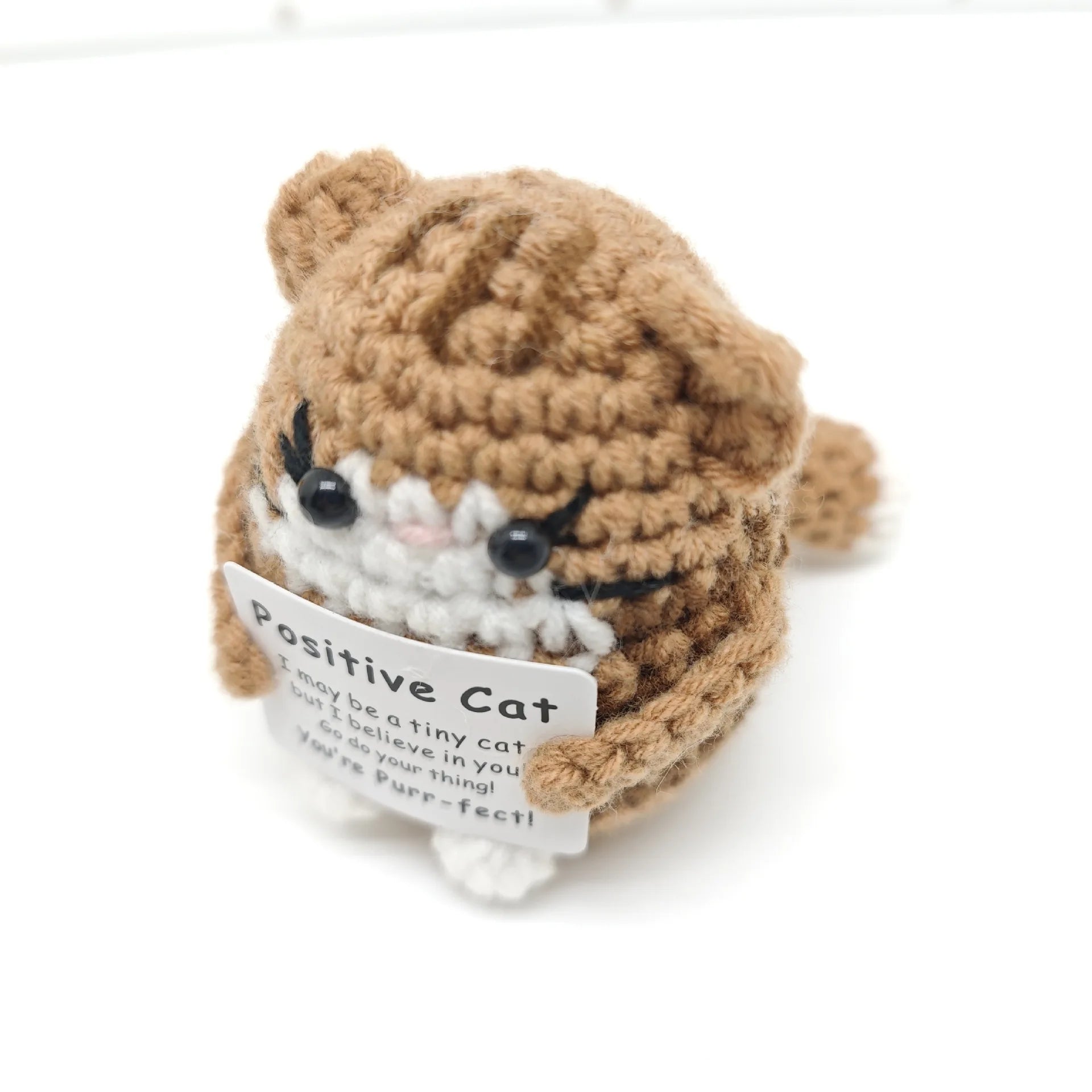 Crochet cat doll ornament