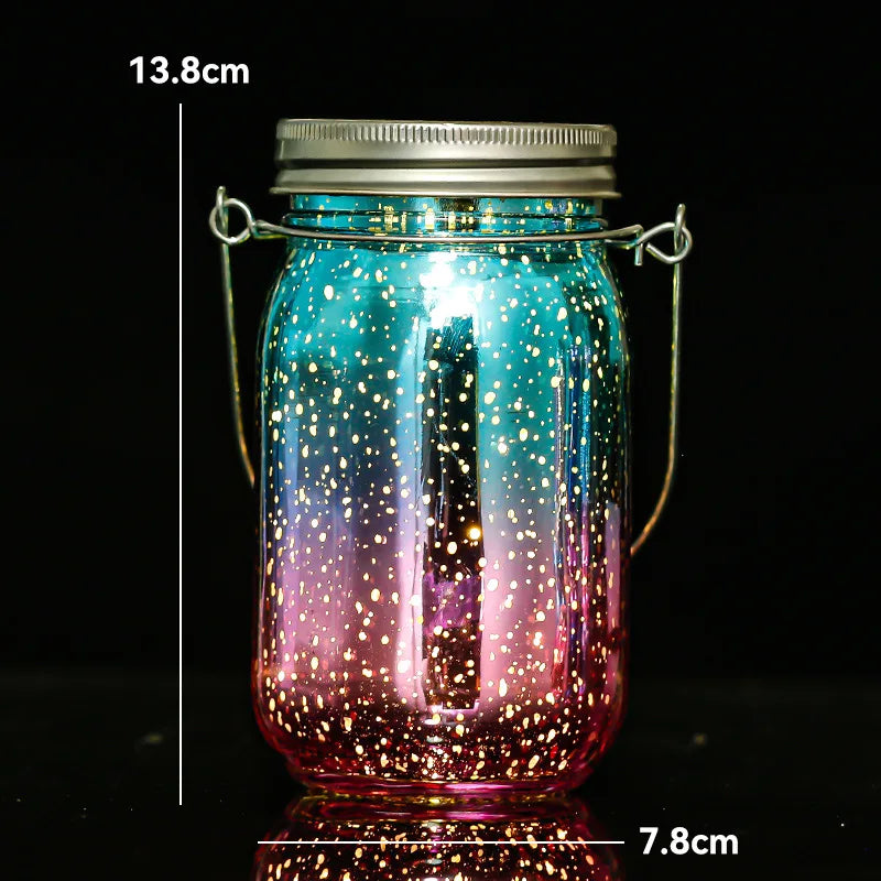 Solar hanging fairy light for glass jar