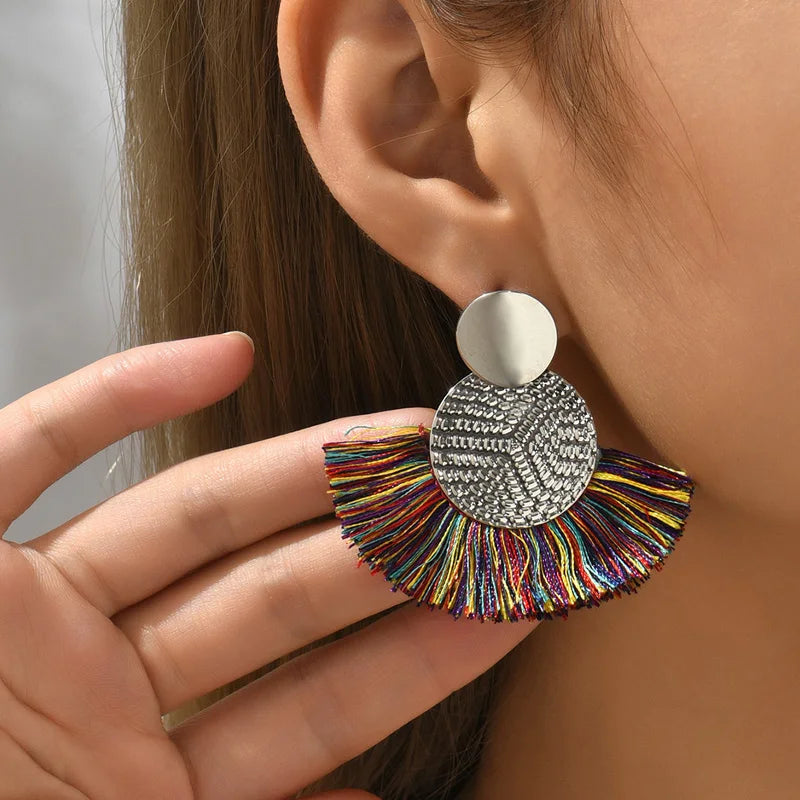 Fringed earrings