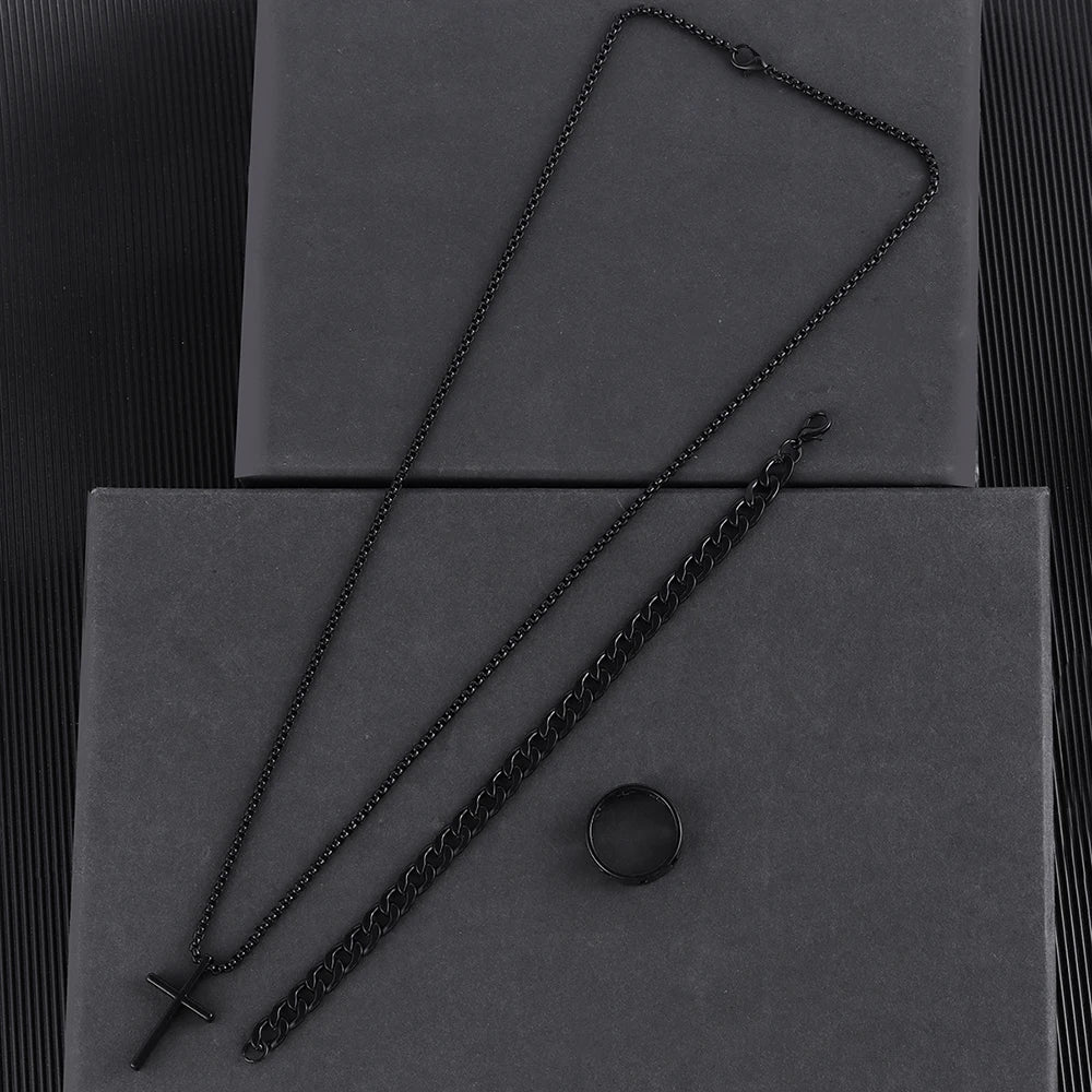 3-piece stainless steel metal set