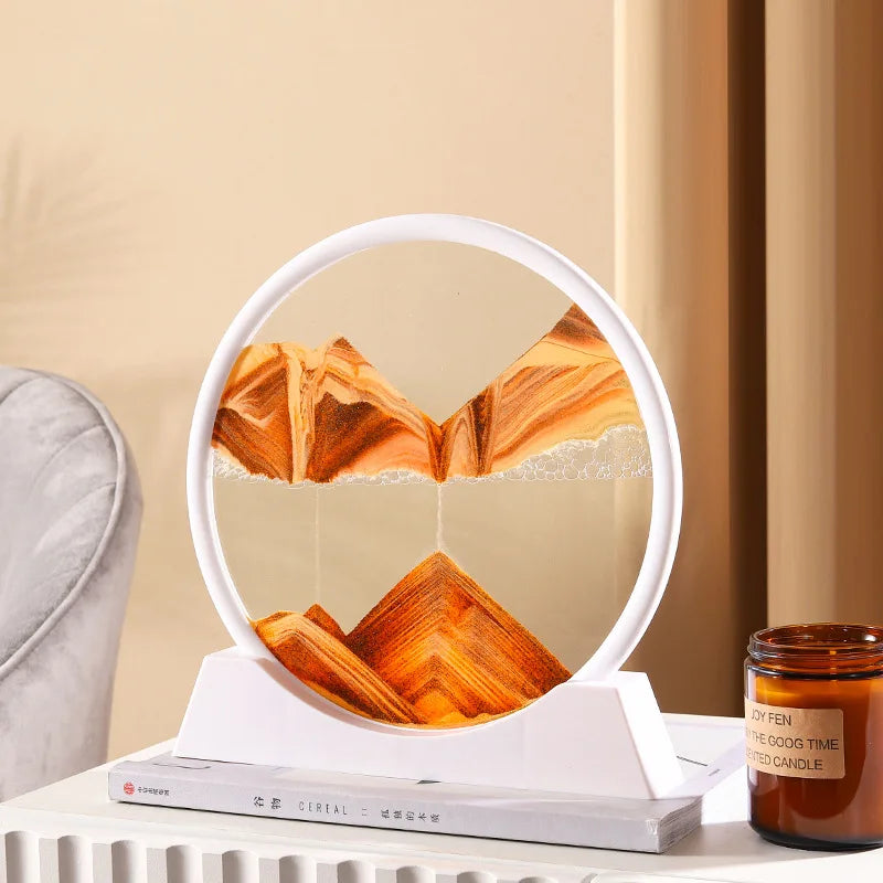 3D Sand Hourglass Art Image