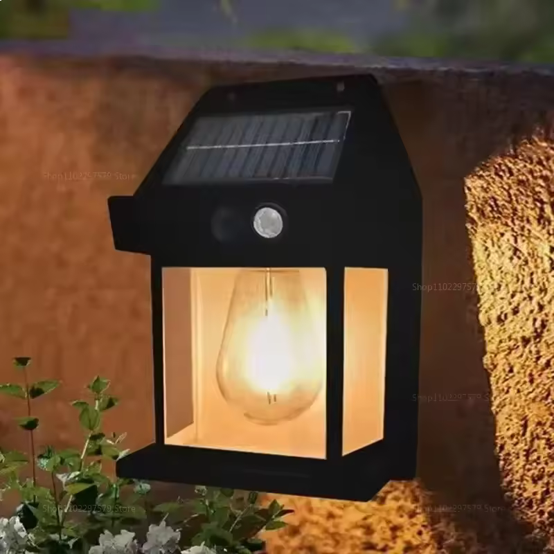 Waterproof outdoor wall light with motion sensor