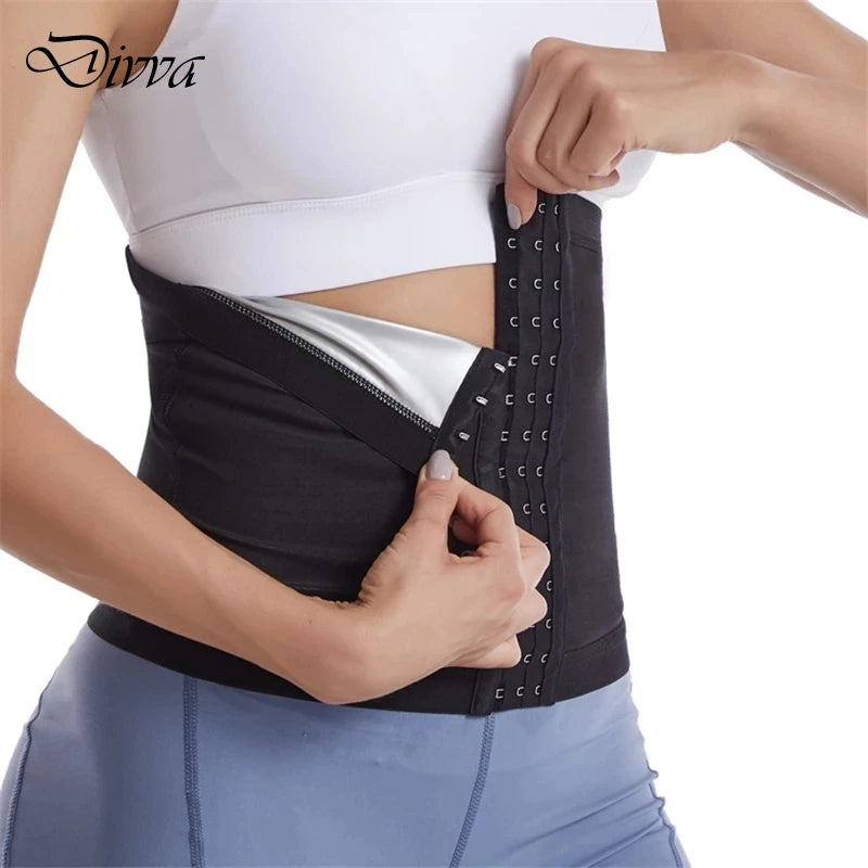 Premium waist shaping belt with sauna effect