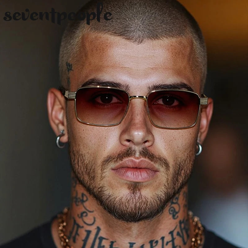 Luxury vintage punk sunglasses