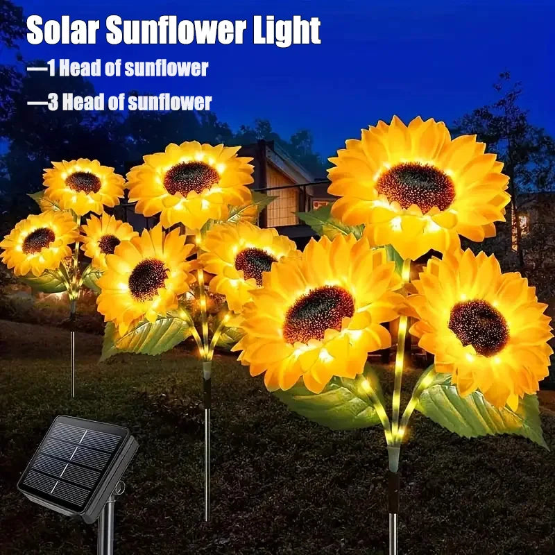 Waterproof Sunflower Simulation Solar Light Outdoor