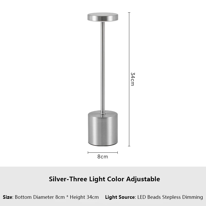 LED table lamp with touch sensor