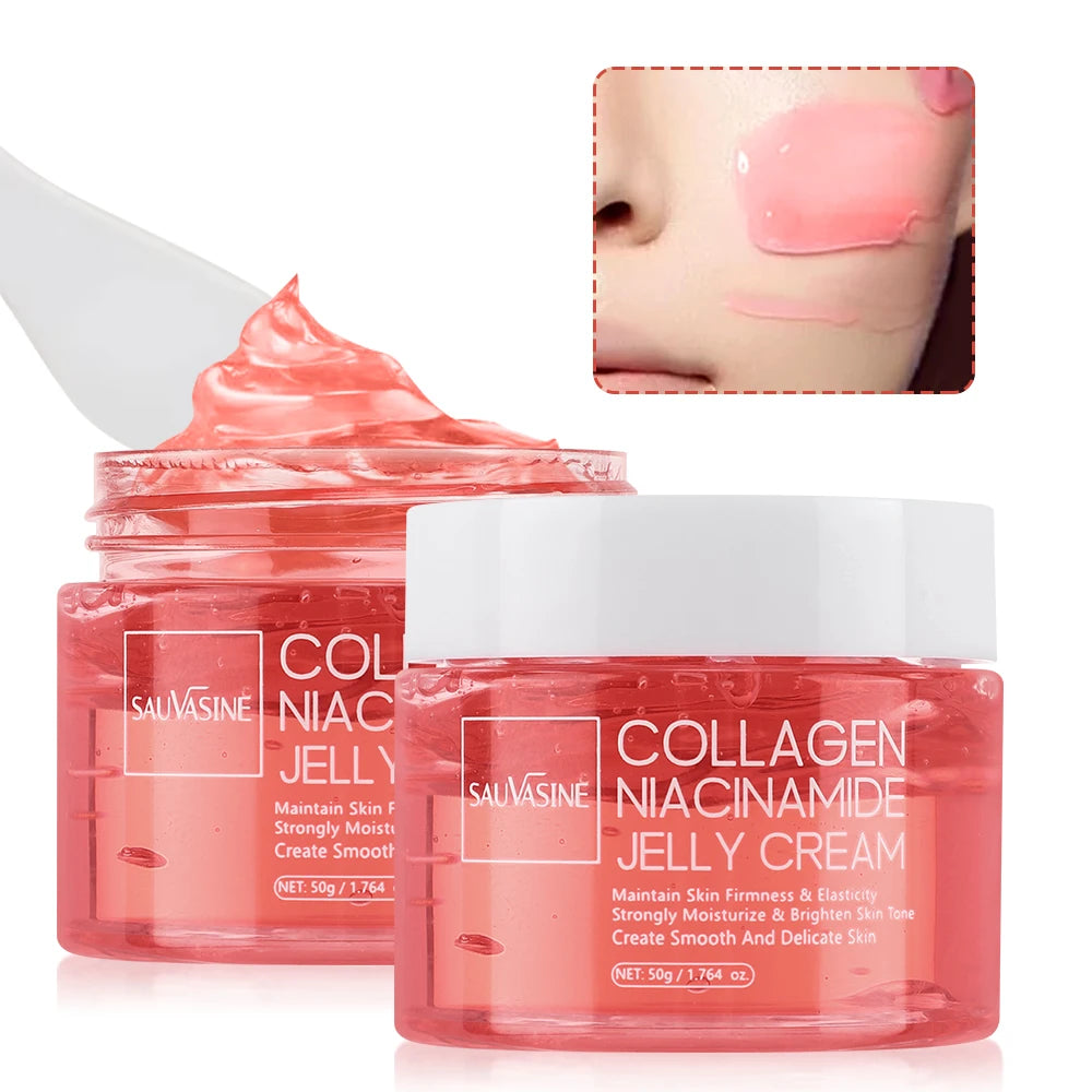 Collagen cream with niacinamide and hydrolyzed collagen