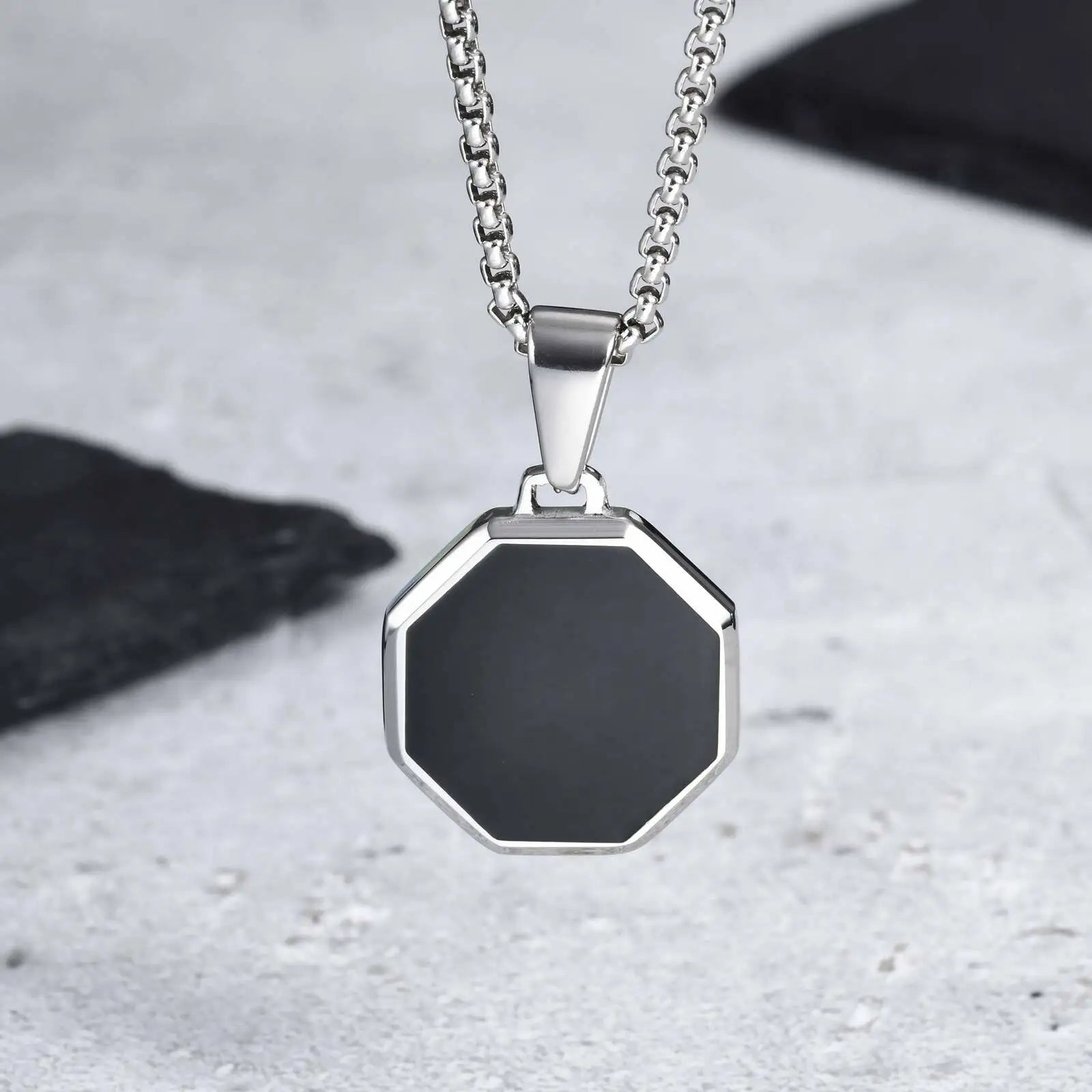 Casual Mens Geometric Square Necklaces