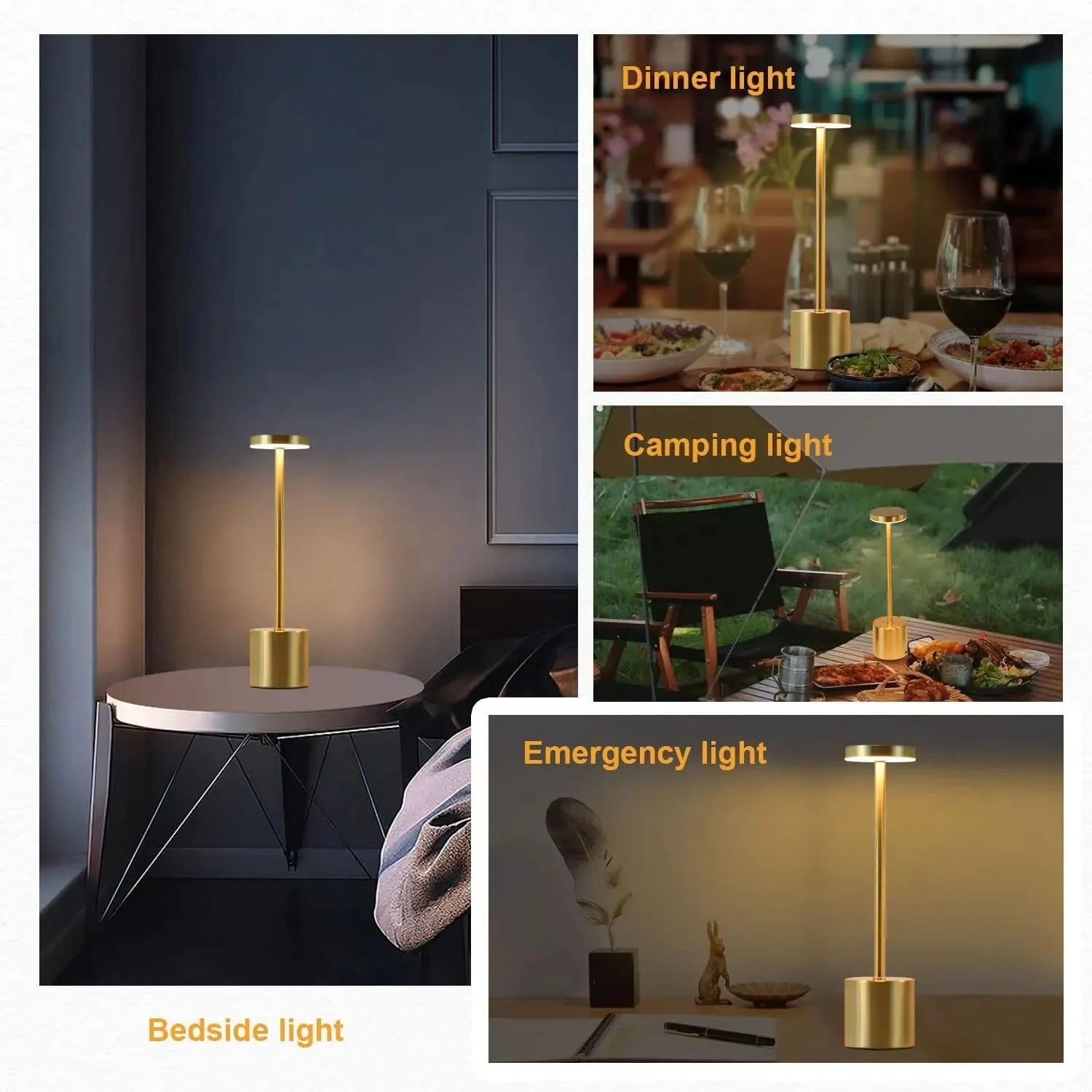 LED table lamp with touch sensor