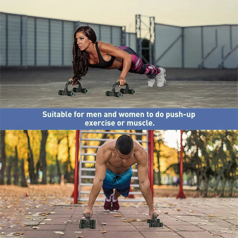 Non-slip push-up support bar