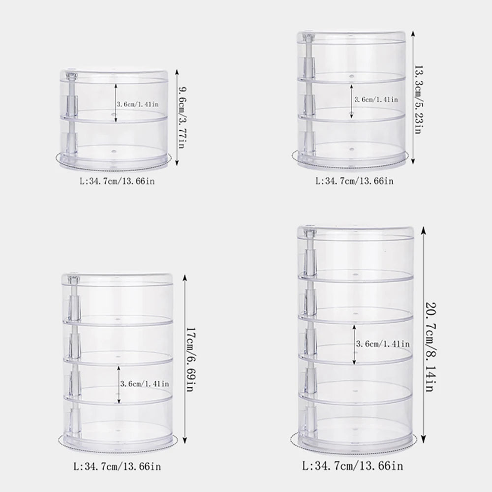 Rotating jewelry storage box