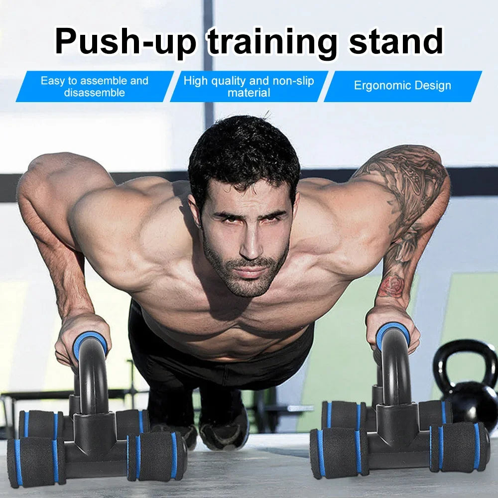 Non-slip push-up support bar