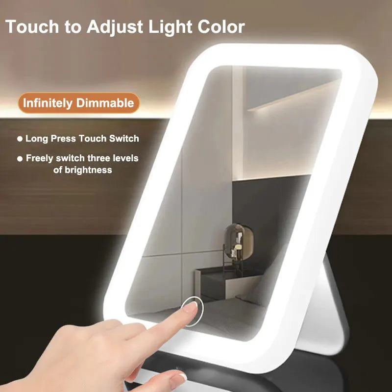 3 Color LED Makeup Mirror with Touch Screen
