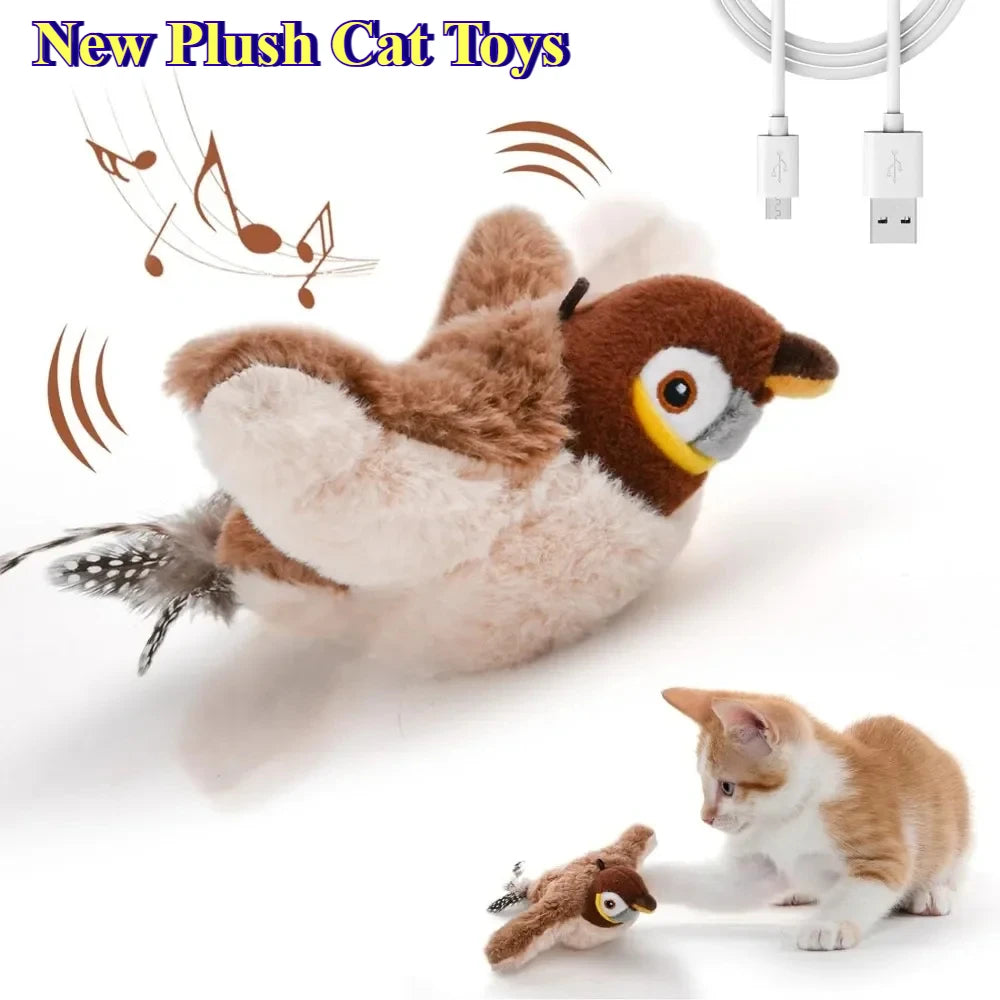 Noise-activated interactive plush toy