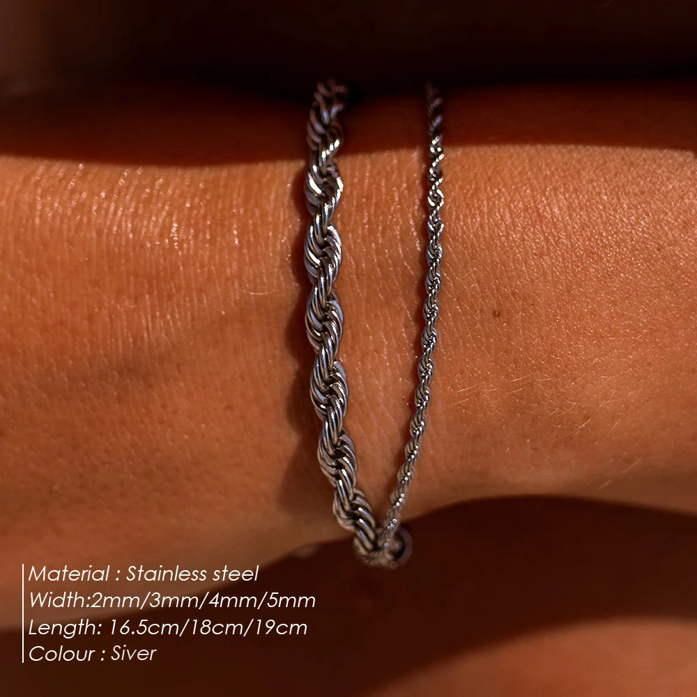 Twisted Rope Chian Bracelet