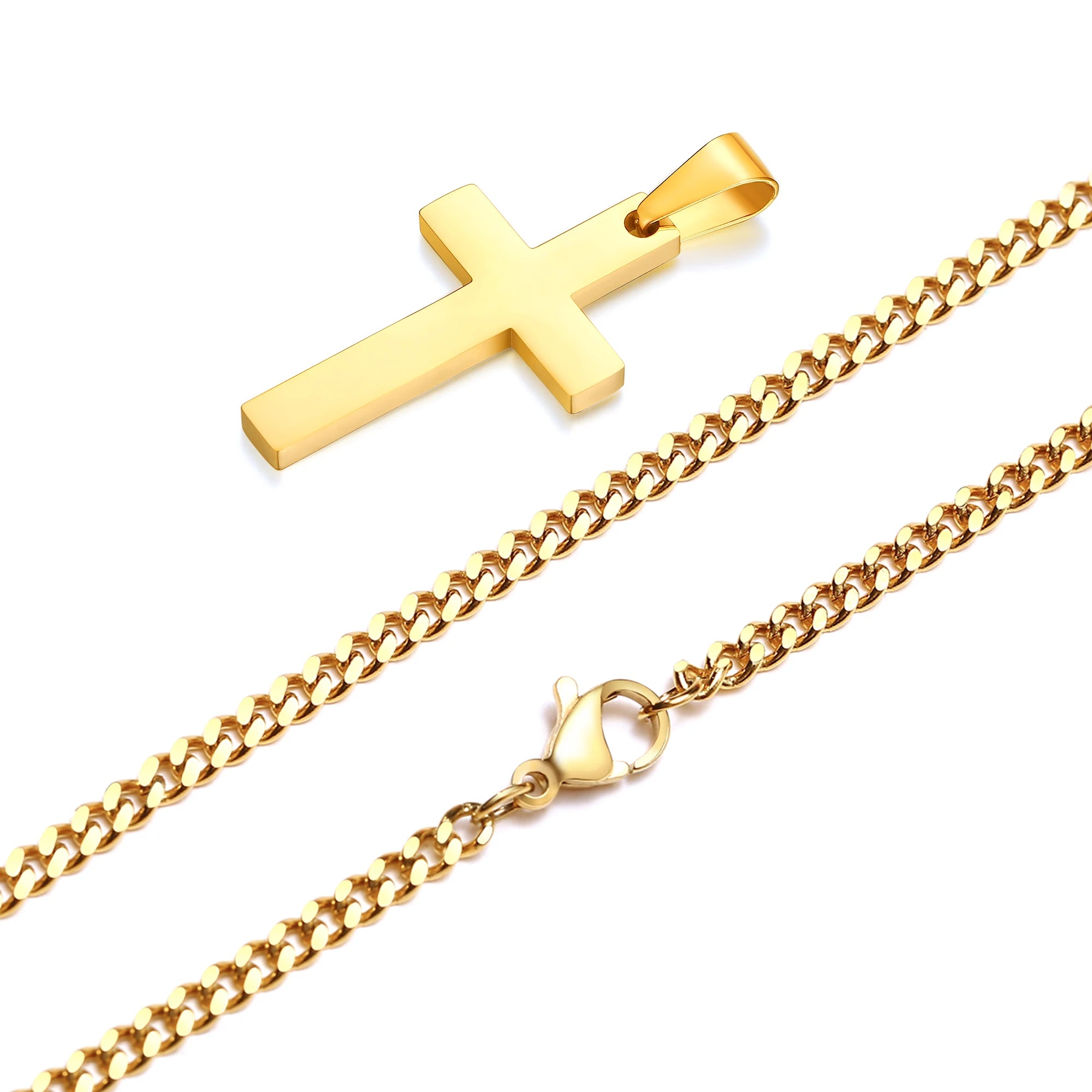 Casual cross pendant necklaces for men