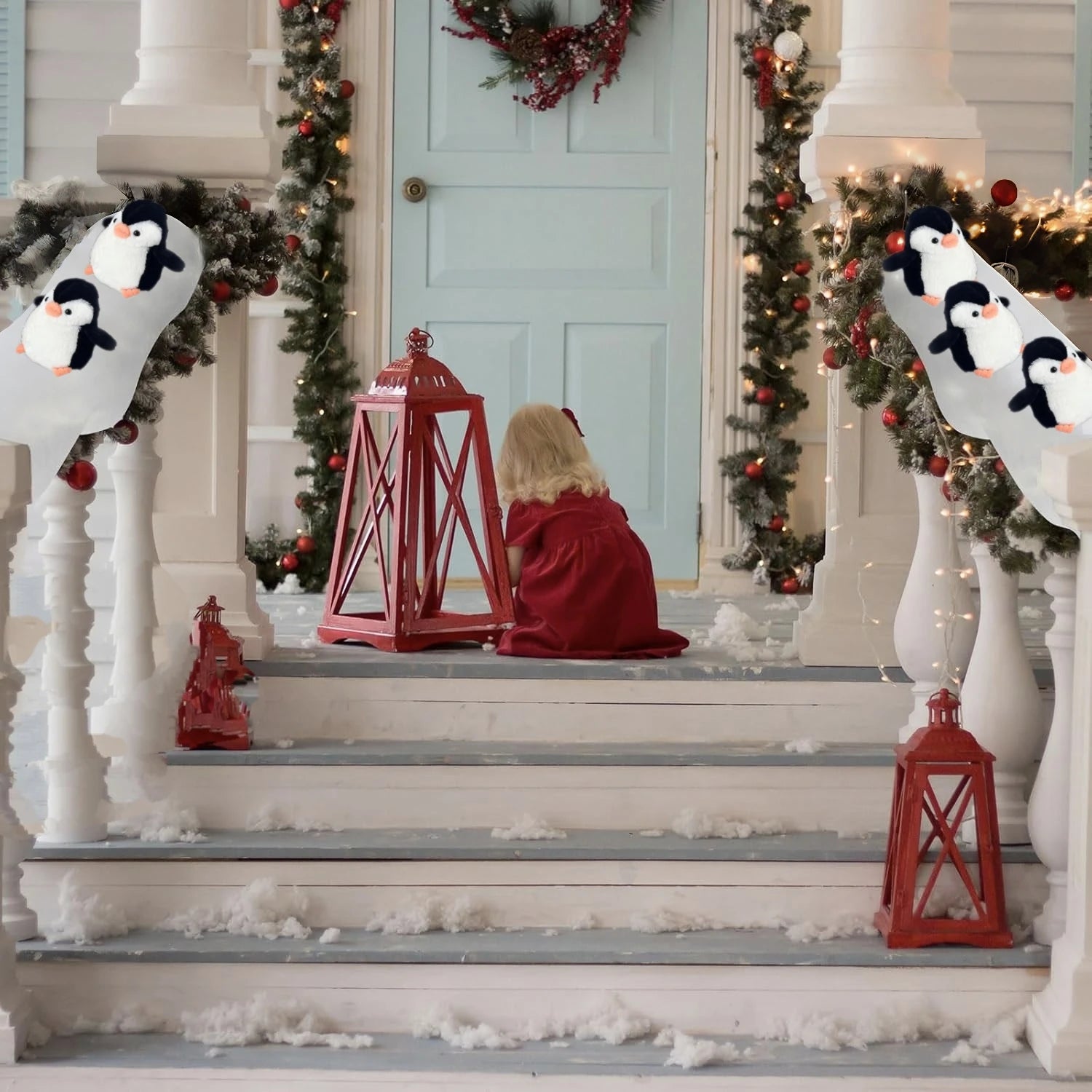 Christmas Stair Decoration Fake Snow Cotton