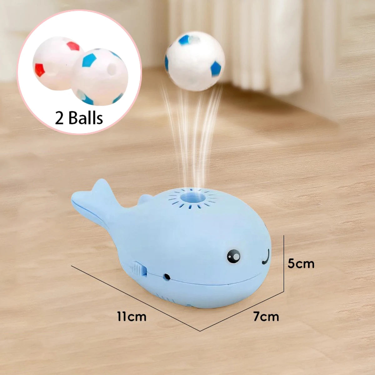 Whale Shaped Floating Ball Cat Toys