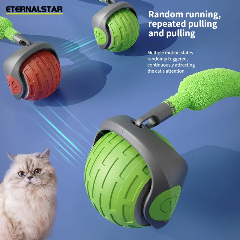 Interactive Cat Toy, Automatic Electric Rolling Ball