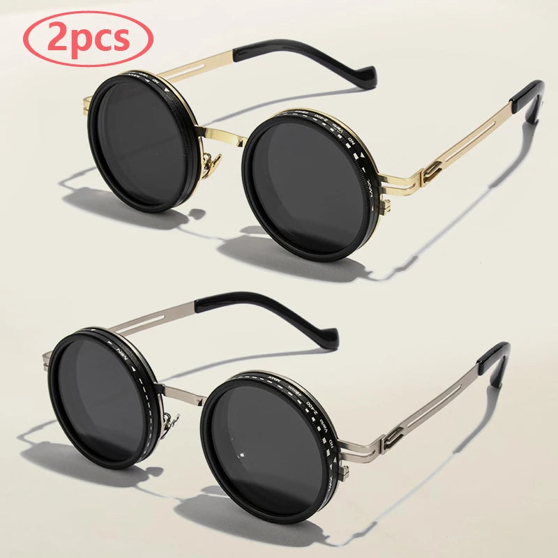 ND9 Polarized Round Sunglasses