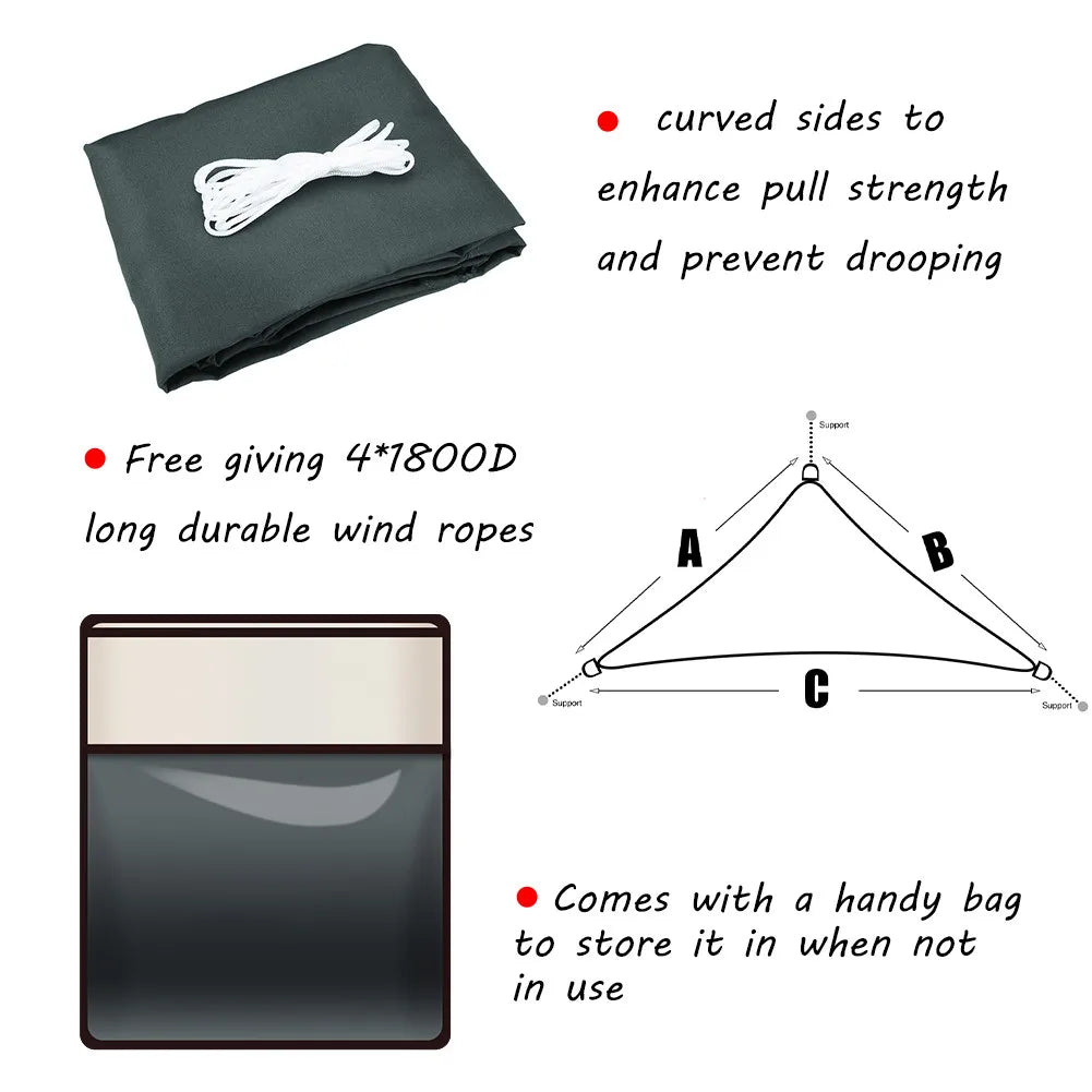 Triangular Waterproof Outdoor Awning