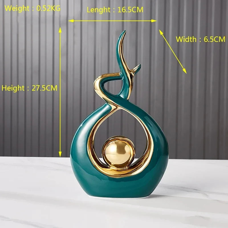 Nordic ceramic decoration figurines