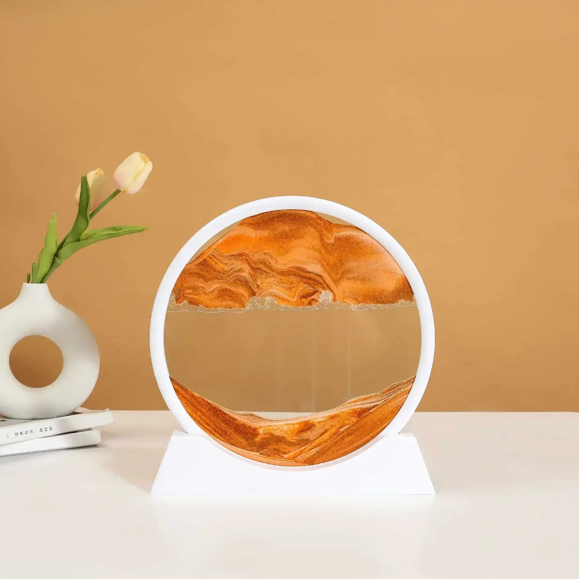 3D Sand Hourglass Art Image