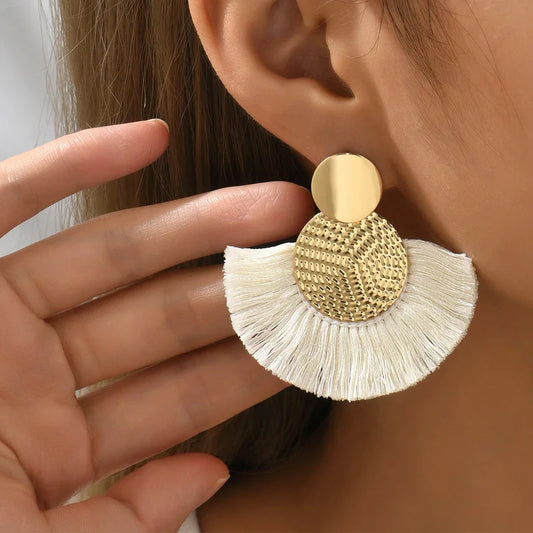 Fringed earrings
